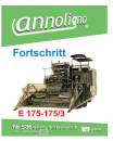 MWW Fortschritt Mähdrescher Typen E-175 & E175/3 Bild- Ersatzteilliste & Explosionszeichnungen  - annoligno 586